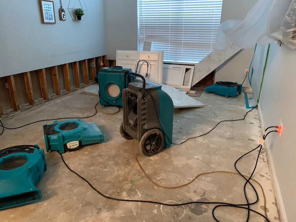 Dehumidifier in flood-cut room for Water Extraction & Removal in Woodstock